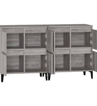 Sideboards 2 Stk. Grau Sonoma 60x35x70 cm Holzwerkstoff