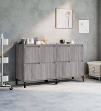 Sideboards 2 Stk. Grau Sonoma 60x35x70 cm Holzwerkstoff