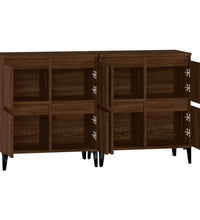 Sideboards 2 Stk. Braun Eichen-Optik 60x35x70 cm Holzwerkstoff