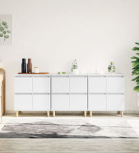 Sideboards 3 Stk. Weiß 60x35x70 cm Holzwerkstoff