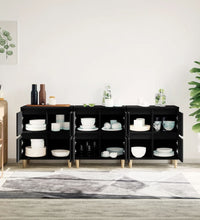 Sideboards 3 Stk. Schwarz 60x35x70 cm Holzwerkstoff