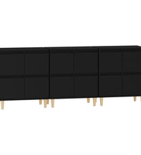 Sideboards 3 Stk. Schwarz 60x35x70 cm Holzwerkstoff