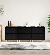 Sideboards 3 Stk. Schwarz 60x35x70 cm Holzwerkstoff