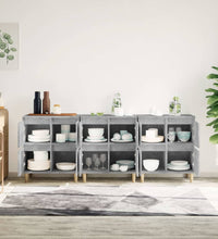 Sideboards 3 Stk. Betongrau 60x35x70 cm Holzwerkstoff