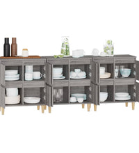 Sideboards 3 Stk. Grau Sonoma 60x35x70 cm Holzwerkstoff