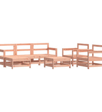 7-tlg. Garten-Lounge-Set mit Kissen Massivholz Douglasie