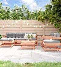 7-tlg. Garten-Lounge-Set mit Kissen Massivholz Douglasie