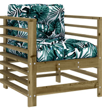 7-tlg. Garten-Lounge-Set mit Kissen Imprägniertes Kiefernholz