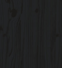 7-tlg. Garten-Lounge-Set mit Kissen Schwarz Massivholz