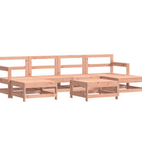 7-tlg. Garten-Lounge-Set mit Kissen Massivholz Douglasie