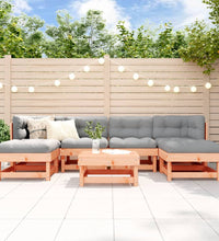 7-tlg. Garten-Lounge-Set mit Kissen Massivholz Douglasie