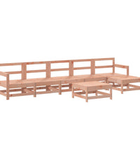 7-tlg. Garten-Lounge-Set mit Kissen Massivholz Douglasie