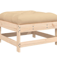 10-tlg. Garten-Lounge-Set mit Kissen Massivholz
