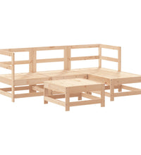5-tlg. Garten-Lounge-Set Massivholz Kiefer