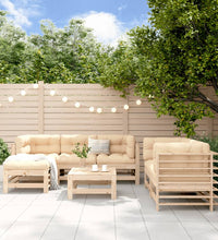 7-tlg. Garten-Lounge-Set Massivholz Kiefer