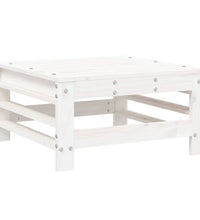 7-tlg. Garten-Lounge-Set Weiß Massivholz Kiefer