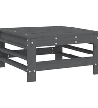 7-tlg. Garten-Lounge-Set Grau Massivholz Kiefer