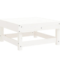 7-tlg. Garten-Lounge-Set Weiß Massivholz Kiefer