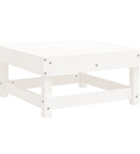 7-tlg. Garten-Lounge-Set Weiß Massivholz Kiefer