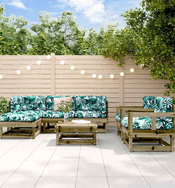 7-tlg. Garten-Lounge-Set Kiefernholz Imprägniert