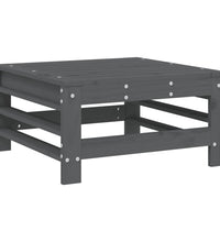 7-tlg. Garten-Lounge-Set Grau Massivholz Kiefer