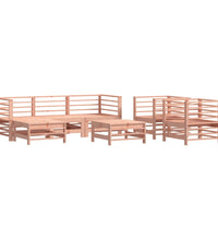 7-tlg. Garten-Lounge-Set Massivholz Douglasie