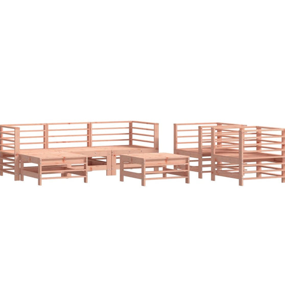 7-tlg. Garten-Lounge-Set Massivholz Douglasie