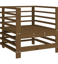 7-tlg. Garten-Lounge-Set Honigbraun Massivholz Kiefer