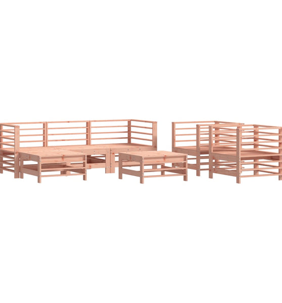 7-tlg. Garten-Lounge-Set Massivholz Douglasie