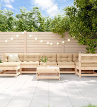 8-tlg. Garten-Lounge-Set Massivholz Kiefer