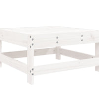 8-tlg. Garten-Lounge-Set Weiß Massivholz Kiefer