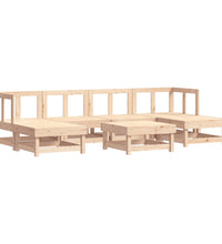 7-tlg. Garten-Lounge-Set Massivholz Kiefer