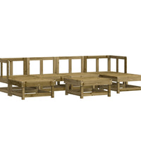 7-tlg. Garten-Lounge-Set Kiefernholz Imprägniert