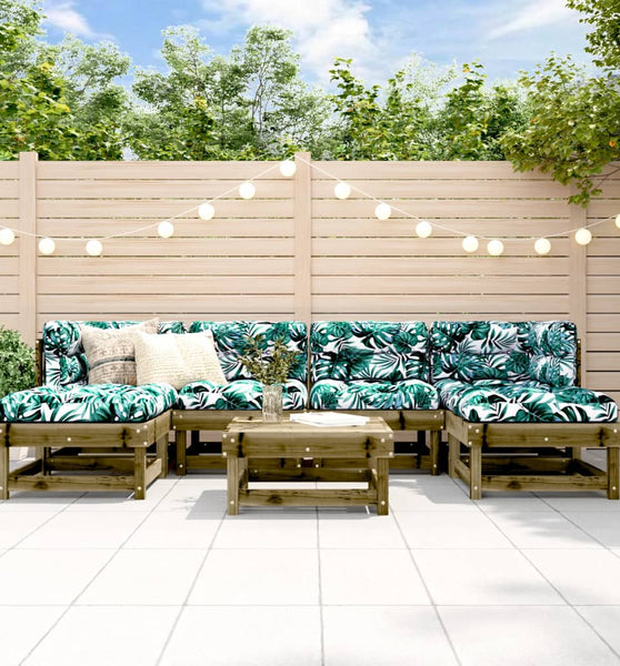 7-tlg. Garten-Lounge-Set Kiefernholz Imprägniert