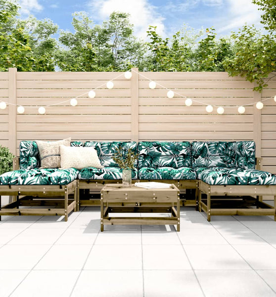7-tlg. Garten-Lounge-Set Kiefernholz Imprägniert