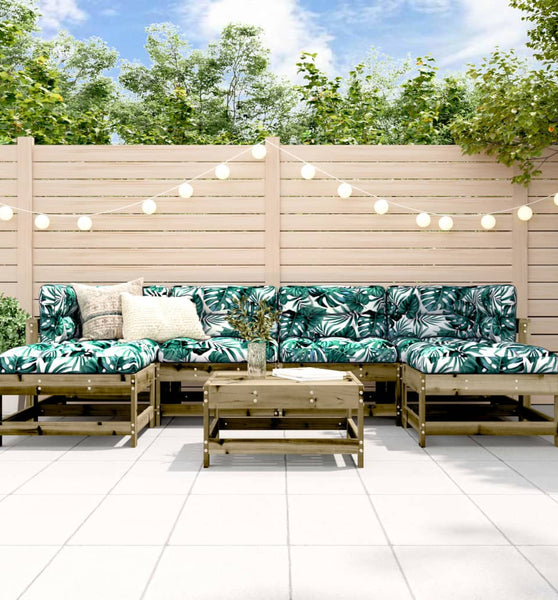 7-tlg. Garten-Lounge-Set Kiefernholz Imprägniert