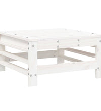 7-tlg. Garten-Lounge-Set Weiß Massivholz Kiefer