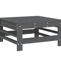 7-tlg. Garten-Lounge-Set Grau Massivholz Kiefer