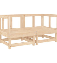 7-tlg. Garten-Lounge-Set Massivholz Kiefer