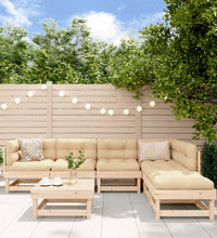 7-tlg. Garten-Lounge-Set Massivholz Kiefer