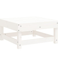 7-tlg. Garten-Lounge-Set Weiß Massivholz Kiefer