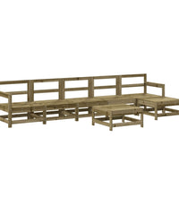 7-tlg. Garten-Lounge-Set Kiefernholz Imprägniert