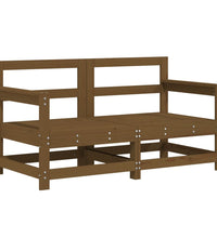 7-tlg. Garten-Lounge-Set Honigbraun Massivholz Kiefer