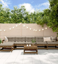 7-tlg. Garten-Lounge-Set Honigbraun Massivholz Kiefer