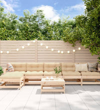 7-tlg. Garten-Lounge-Set Massivholz Kiefer