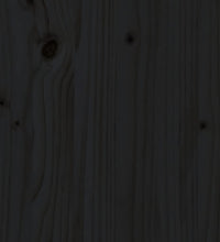 7-tlg. Garten-Lounge-Set Schwarz Massivholz Kiefer