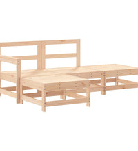 4-tlg. Garten-Lounge-Set Massivholz Kiefer