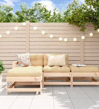 4-tlg. Garten-Lounge-Set Massivholz Kiefer