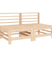 4-tlg. Garten-Lounge-Set Massivholz Kiefer