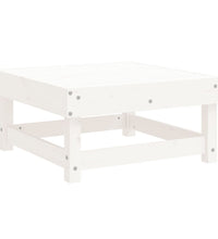 7-tlg. Garten-Lounge-Set Weiß Massivholz Kiefer